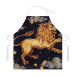 Watercolor Leo Zodiac Sign Print Adjustable Apron