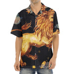 Watercolor Leo Zodiac Sign Print Aloha Shirt