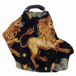 Watercolor Leo Zodiac Sign Print Baby Seat Cover