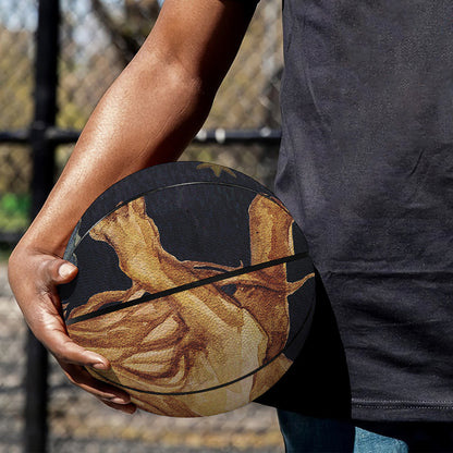 Watercolor Leo Zodiac Sign Print Basketball