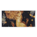 Watercolor Leo Zodiac Sign Print Beach Towel