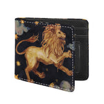 Watercolor Leo Zodiac Sign Print Bifold Wallet