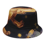 Watercolor Leo Zodiac Sign Print Bucket Hat