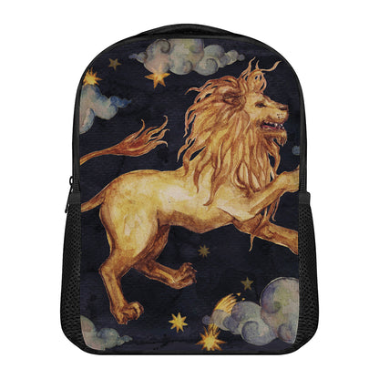 Watercolor Leo Zodiac Sign Print Casual Backpack