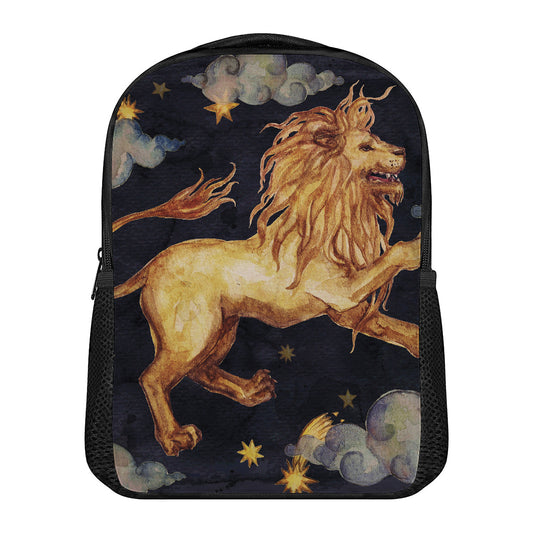 Watercolor Leo Zodiac Sign Print Casual Backpack