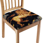 Watercolor Leo Zodiac Sign Print Chair Cushion Cover