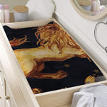 Watercolor Leo Zodiac Sign Print Changing Pad Cover