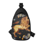 Watercolor Leo Zodiac Sign Print Chest Bag