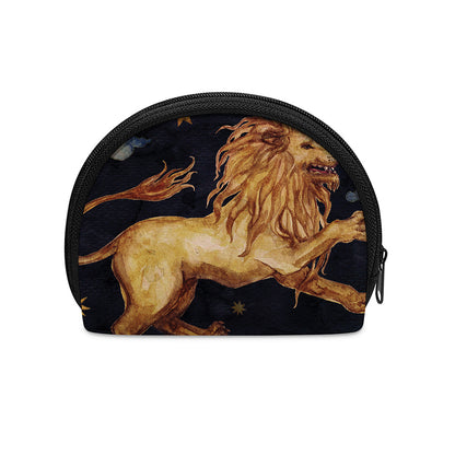 Watercolor Leo Zodiac Sign Print Coin Purse