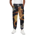 Watercolor Leo Zodiac Sign Print Cotton Sweatpants