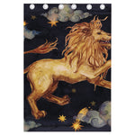 Watercolor Leo Zodiac Sign Print Curtain