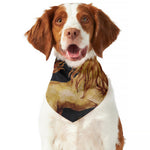 Watercolor Leo Zodiac Sign Print Dog Bandana