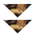 Watercolor Leo Zodiac Sign Print Dog Bandana