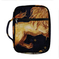 Watercolor Leo Zodiac Sign Print Front Pocket Bible Bag
