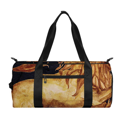 Watercolor Leo Zodiac Sign Print Gym Bag