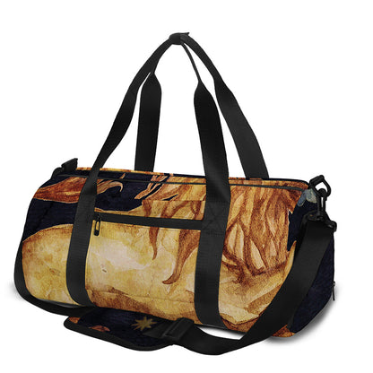 Watercolor Leo Zodiac Sign Print Gym Bag