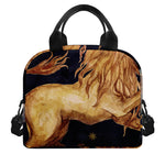 Watercolor Leo Zodiac Sign Print Insulated Lunch Bag