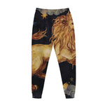 Watercolor Leo Zodiac Sign Print Jogger Pants