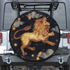 Watercolor Leo Zodiac Sign Print Leather Spare Tire Cover