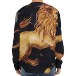 Watercolor Leo Zodiac Sign Print Long Sleeve Baseball Jersey