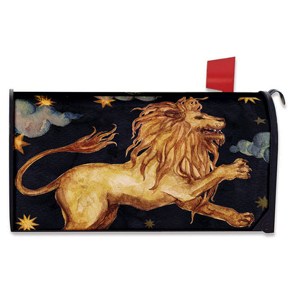 Watercolor Leo Zodiac Sign Print Mailbox Cover