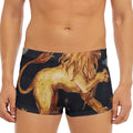 Watercolor Leo Zodiac Sign Print Men's Short Boxer Briefs