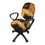 Watercolor Leo Zodiac Sign Print Office Chair Cover