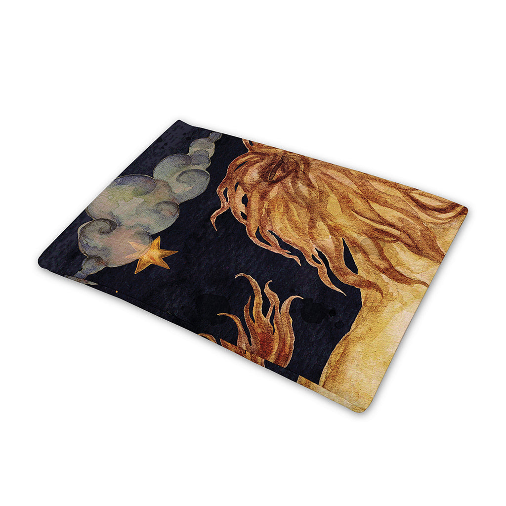 Watercolor Leo Zodiac Sign Print Pet Cooling Mat Cover