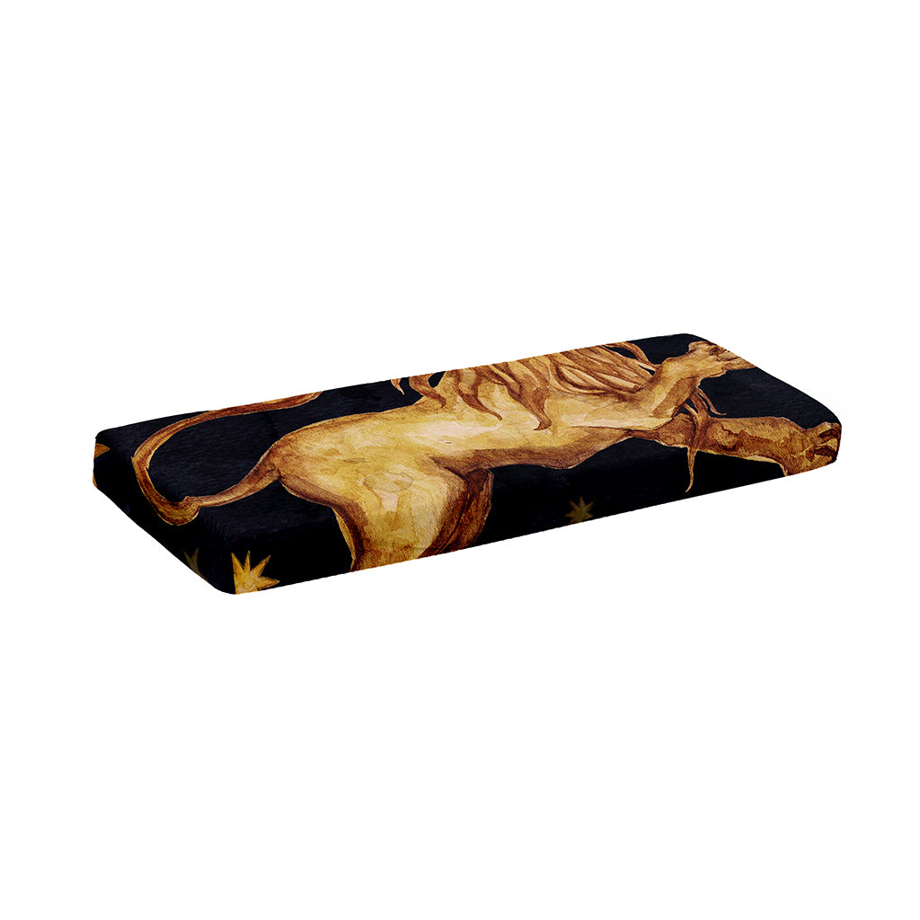 Watercolor Leo Zodiac Sign Print Piano Keyboard Cover