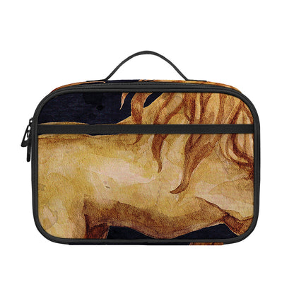Watercolor Leo Zodiac Sign Print Portable Lunch Bag
