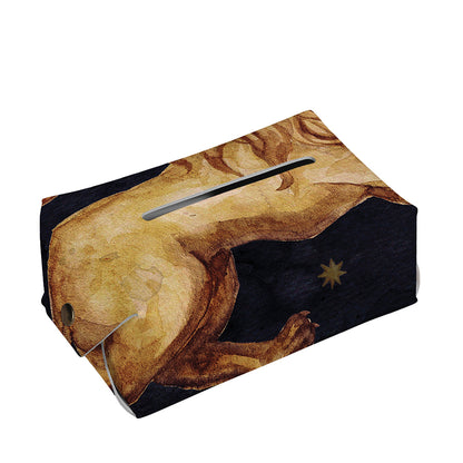 Watercolor Leo Zodiac Sign Print Rectangle Tissue Box Cover