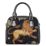 Watercolor Leo Zodiac Sign Print Shoulder Handbag