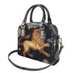 Watercolor Leo Zodiac Sign Print Shoulder Handbag