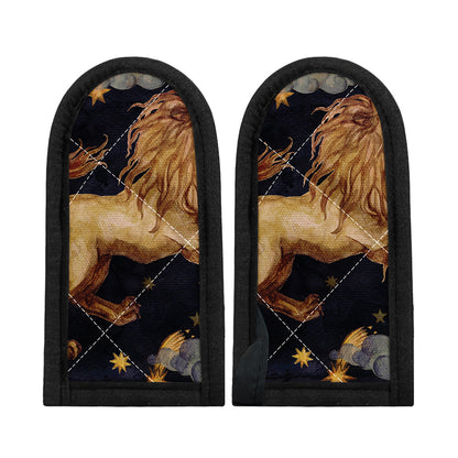 Watercolor Leo Zodiac Sign Print Skillet Handle Cover