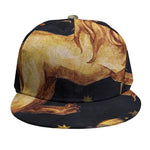 Watercolor Leo Zodiac Sign Print Snapback Cap