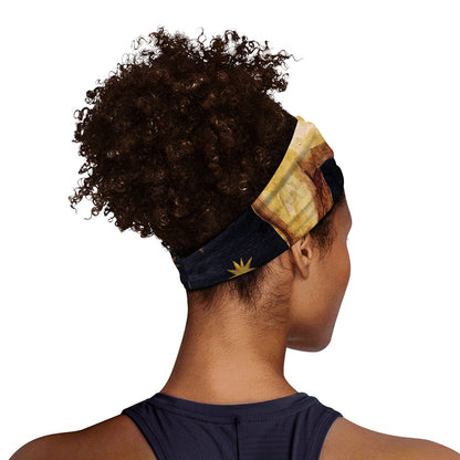 Watercolor Leo Zodiac Sign Print Sports Headband