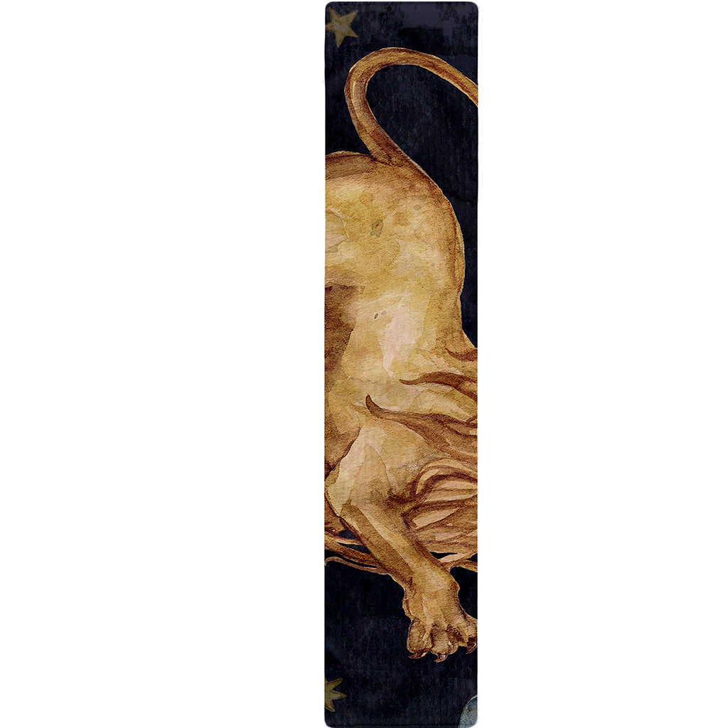 Watercolor Leo Zodiac Sign Print Table Runner