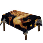 Watercolor Leo Zodiac Sign Print Tablecloth
