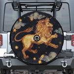 Watercolor Leo Zodiac Sign Print Tire Cover With Camera Hole