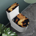 Watercolor Leo Zodiac Sign Print Toilet Lid And Tank Cover Set