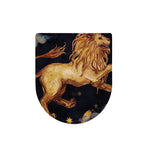 Watercolor Leo Zodiac Sign Print Toilet Lid Cover