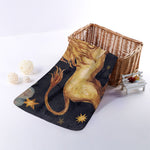 Watercolor Leo Zodiac Sign Print Towel
