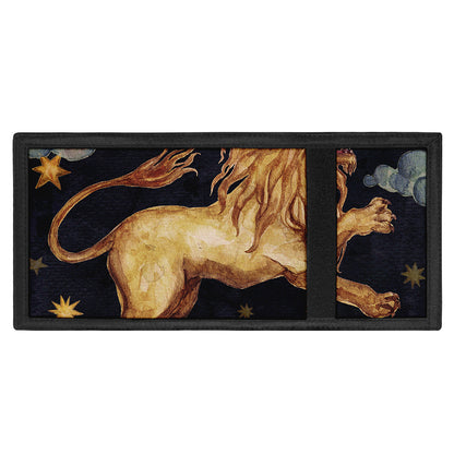 Watercolor Leo Zodiac Sign Print Trifold Wallet