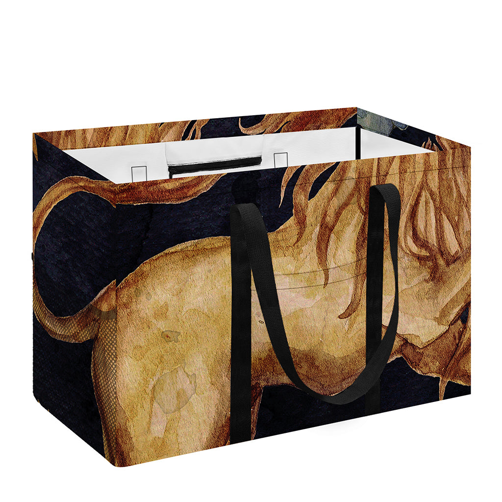 Watercolor Leo Zodiac Sign Print Utility Tote Bag