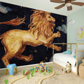 Watercolor Leo Zodiac Sign Print Wall Sticker