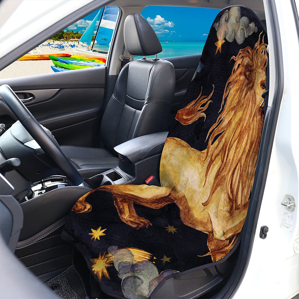 Watercolor Leo Zodiac Sign Print Waterproof Car Seat Cover