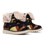 Watercolor Leo Zodiac Sign Print Winter Boots