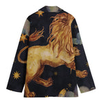 Watercolor Leo Zodiac Sign Print Women's Blazer