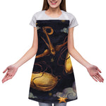 Watercolor Libra Zodiac Sign Print Adjustable Apron