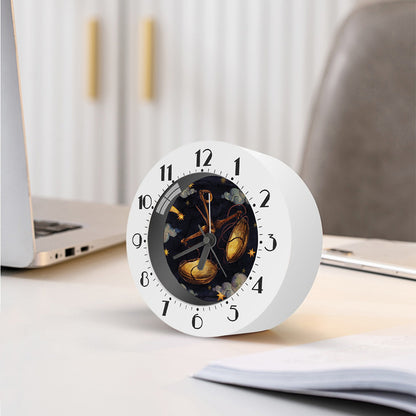 Watercolor Libra Zodiac Sign Print Alarm Clock